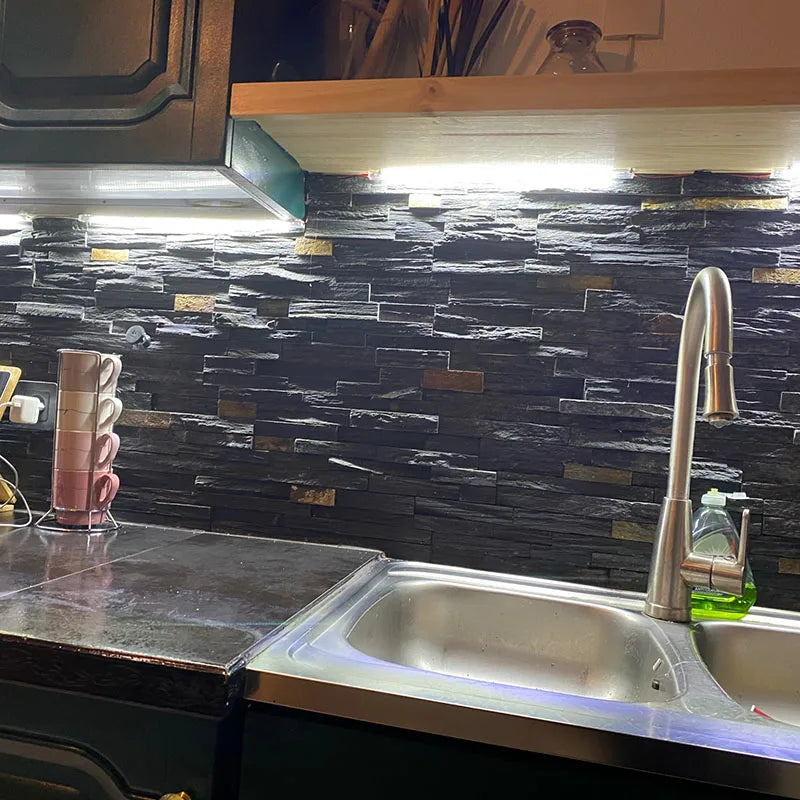 2835 Super Bright DC 12V 72 LED 50cm perfil aluminio Profile Holder for LED Strip Light Bar Cabinet Lamp Kitchen Closet