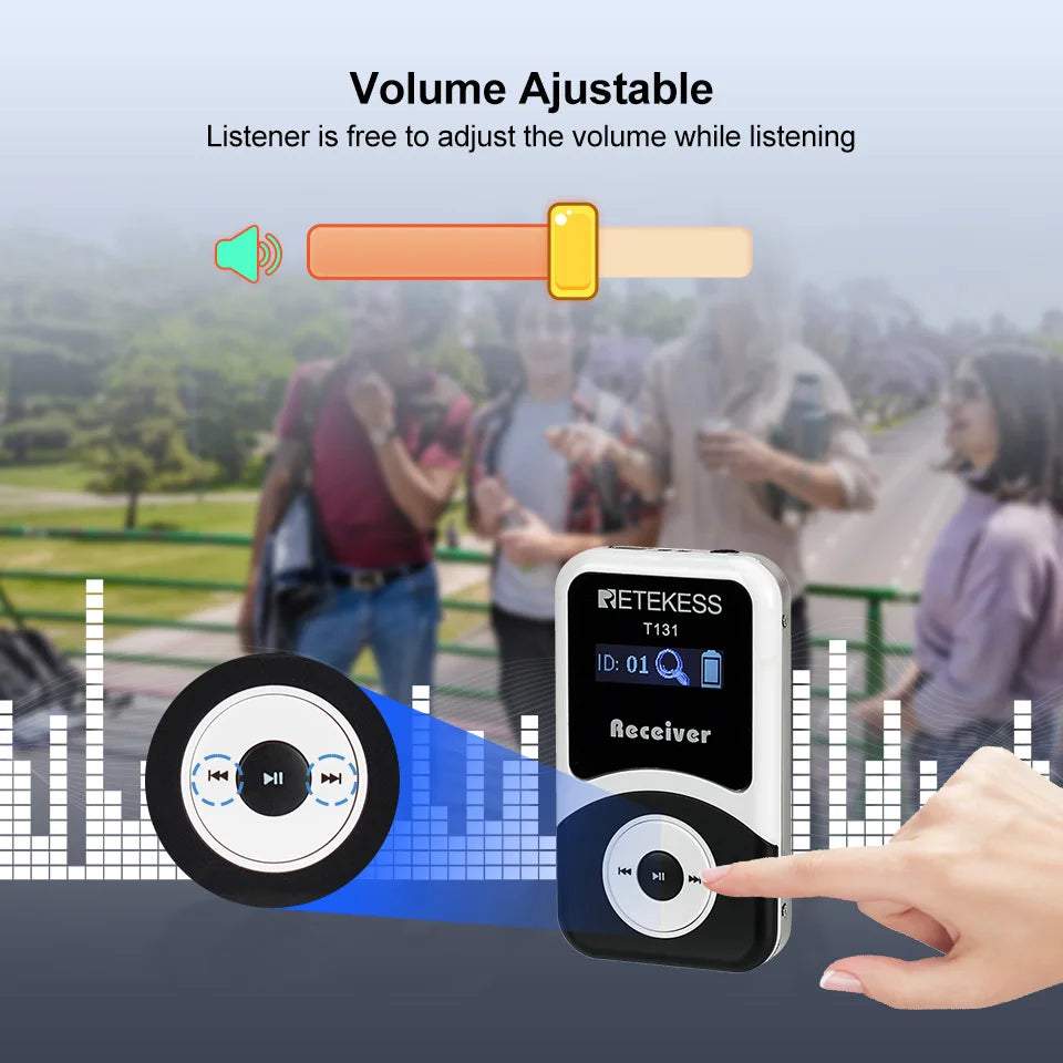 Retekess T130 T131 Wireless Tour Guide System Audio Tour Guide System Wireless Microphone Transmitter For Museums,Tourist Groups