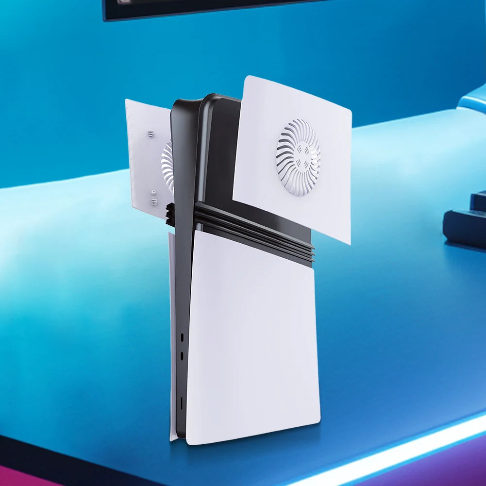 For PS5 Pro/PS5 Slim Console Faceplate with Cooling Vent For Playstation 5 Slim/Pro Replacement Face Plate Protective Shell