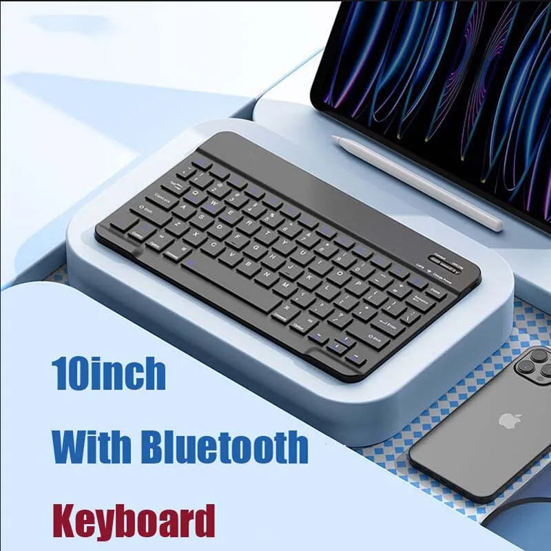 with Bluetooth Keyboard Mouse for Teclast T65 Max T70 T60 Plus T50HD 78Key 10inch Rechargeable Wireless Keyboard Mice Set Combo