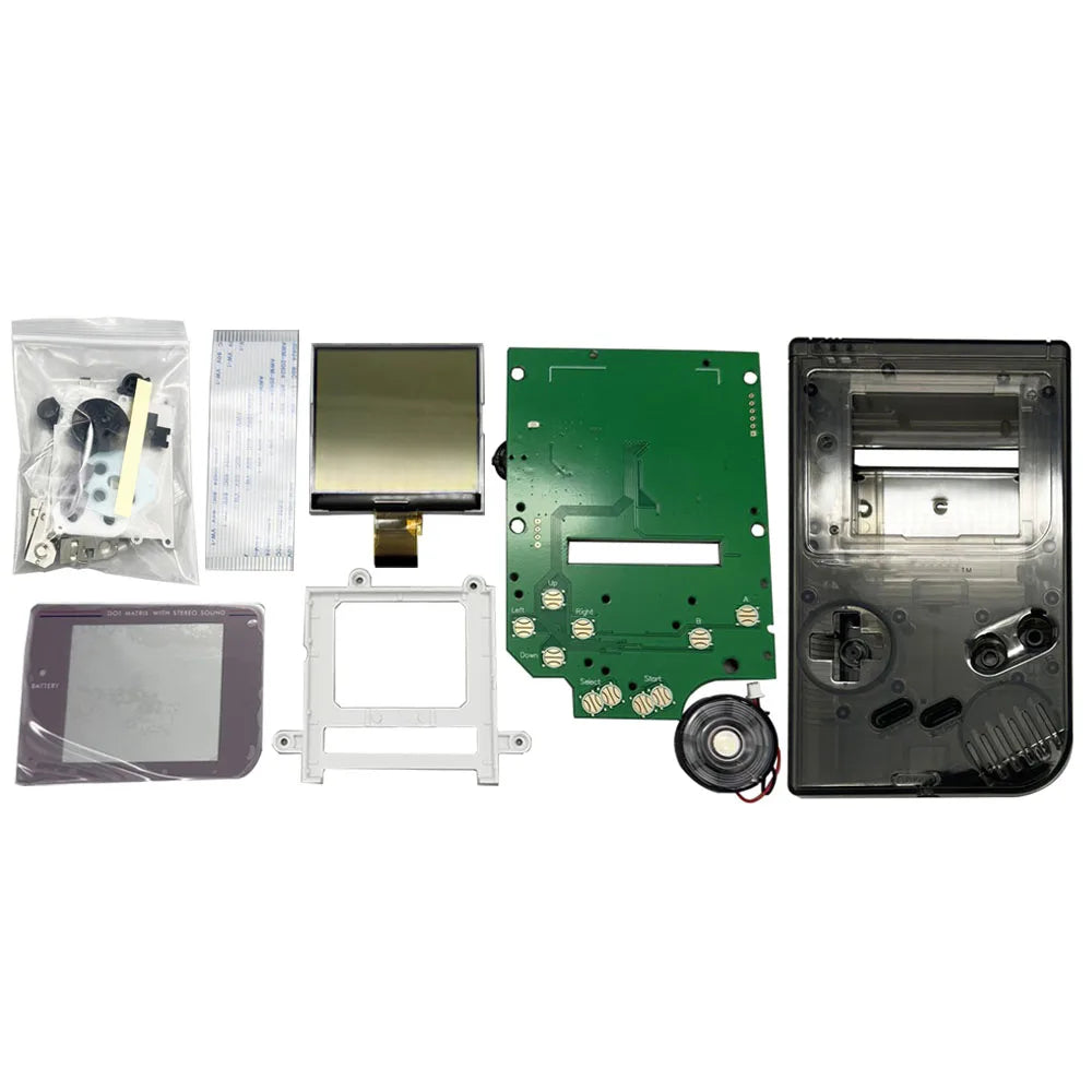 Original Size Grayscale IPS LCD Screen Kits for Nintend GameBoy GB DMG Dot-by-dot Display Highlight Brightness LCD Screen Kits