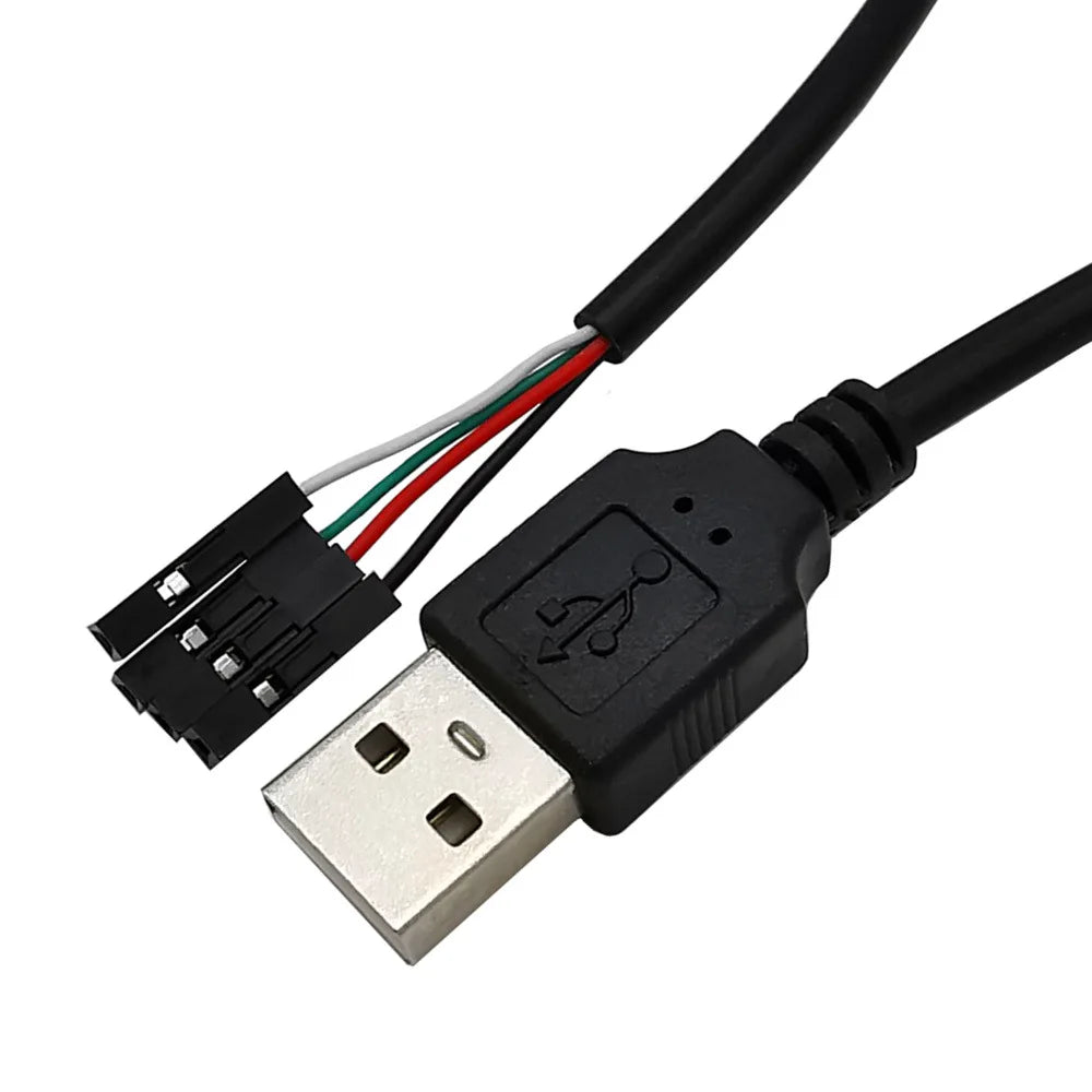 4*1Pin  Motherboard Female Header to USB 2.0 Male /Female Dupont Extender Cable 0.3m；