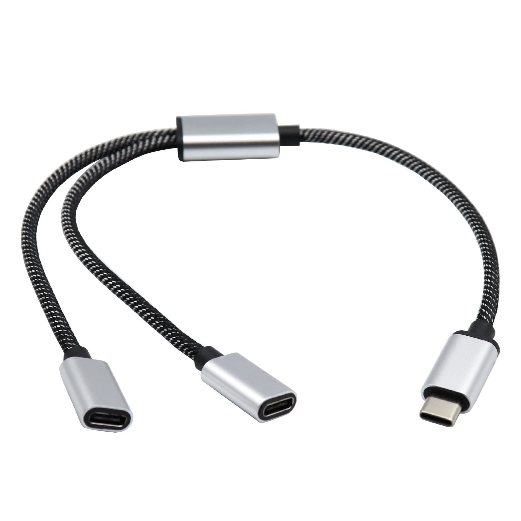 1 Male Plug To 2 3 Female Socket USB C Type-C OTG Extension Line Y Splitter Data Charging Cable Power Adapter Converter Splitter