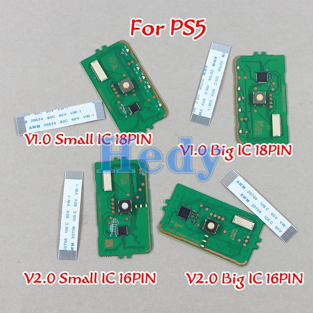 1set Touch Pad For PS5 Controller BDM-010 BDM-020 BDM-030 Motherboard Circuit Touchpad With 16Pin/18Pin Flex Cable