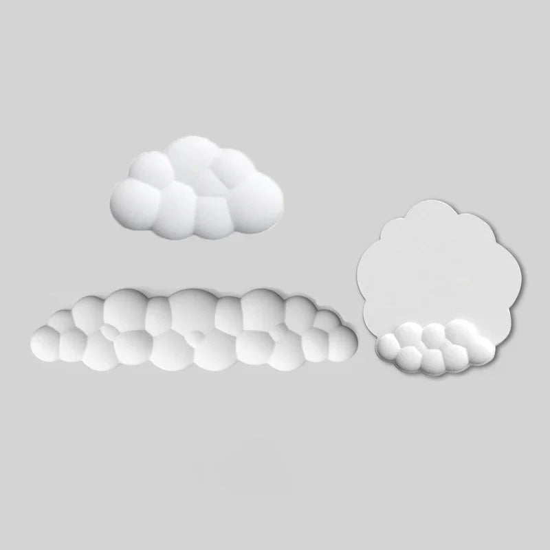 Cloud Wrist Rest Keyboard Memory Foam Mouse Mat Anti-slip Keyboard Handle Support MousePad Set Ergonomic Cloud Wrist Brace