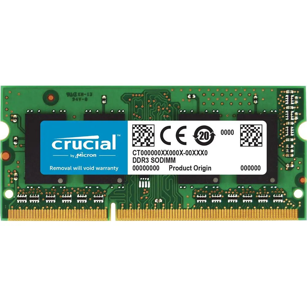 Crucial DDR3 DDR3L RAM 8GB 4GB 2GB 1066MHz 1333MHz 1600MHz PC3-12800 10600 204Pins 1.35V 1.5V Laptop SODIMM Memory For Notebook