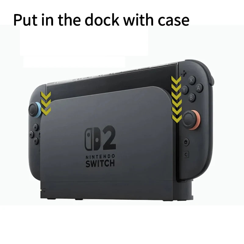 For Nintendo Switch2 protective hard case put in dock Switch 2 Split protection case PC cover NS2 console hard shell