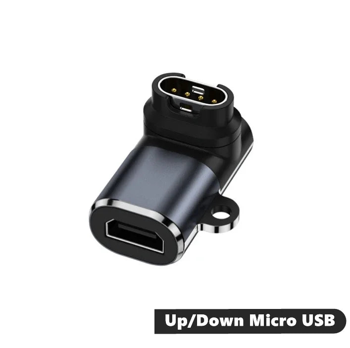 Type C/Micro USB/iOS Charging Portable Adapter For Garmin Fenix 7 7S 7X 6 6S 6X 5 5S 5X Venu 2 2S Smart Watch Charger Converter