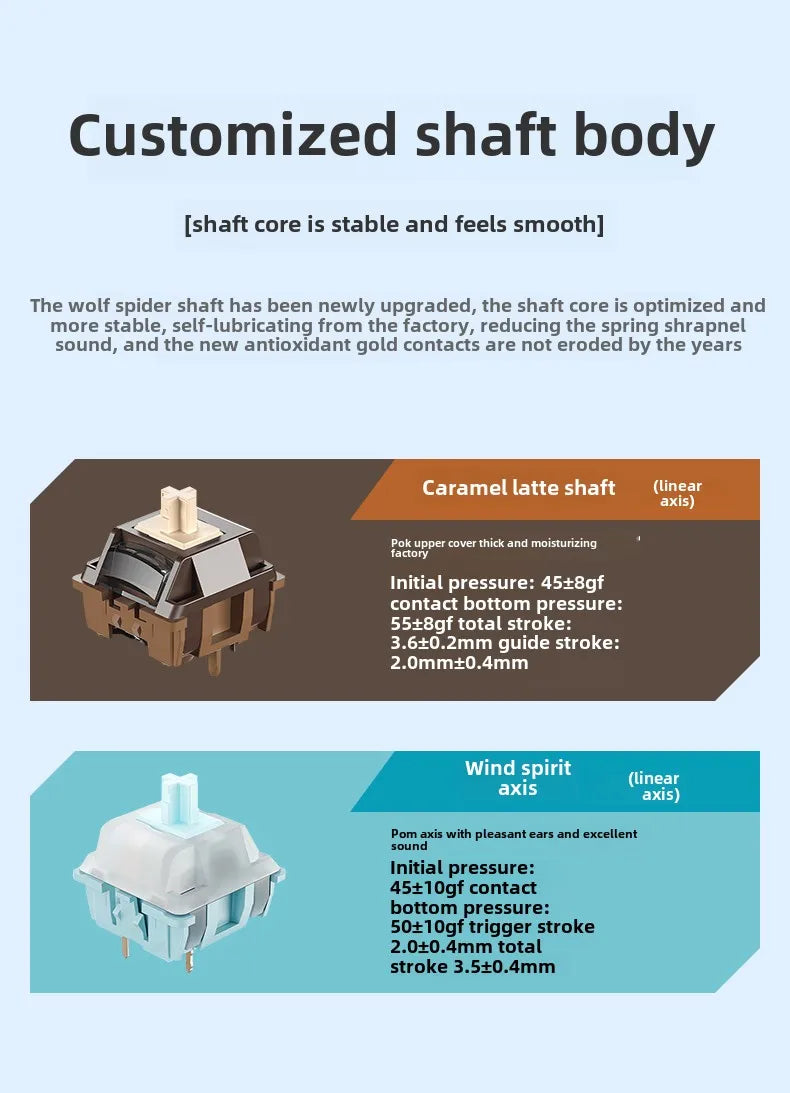 AULA F108/PRO Gaming Keyboard Mechanical RGB Hot Swappable Wireless 2.4G Polling Rate 100% Layout Hifi Switch Custom Accessories