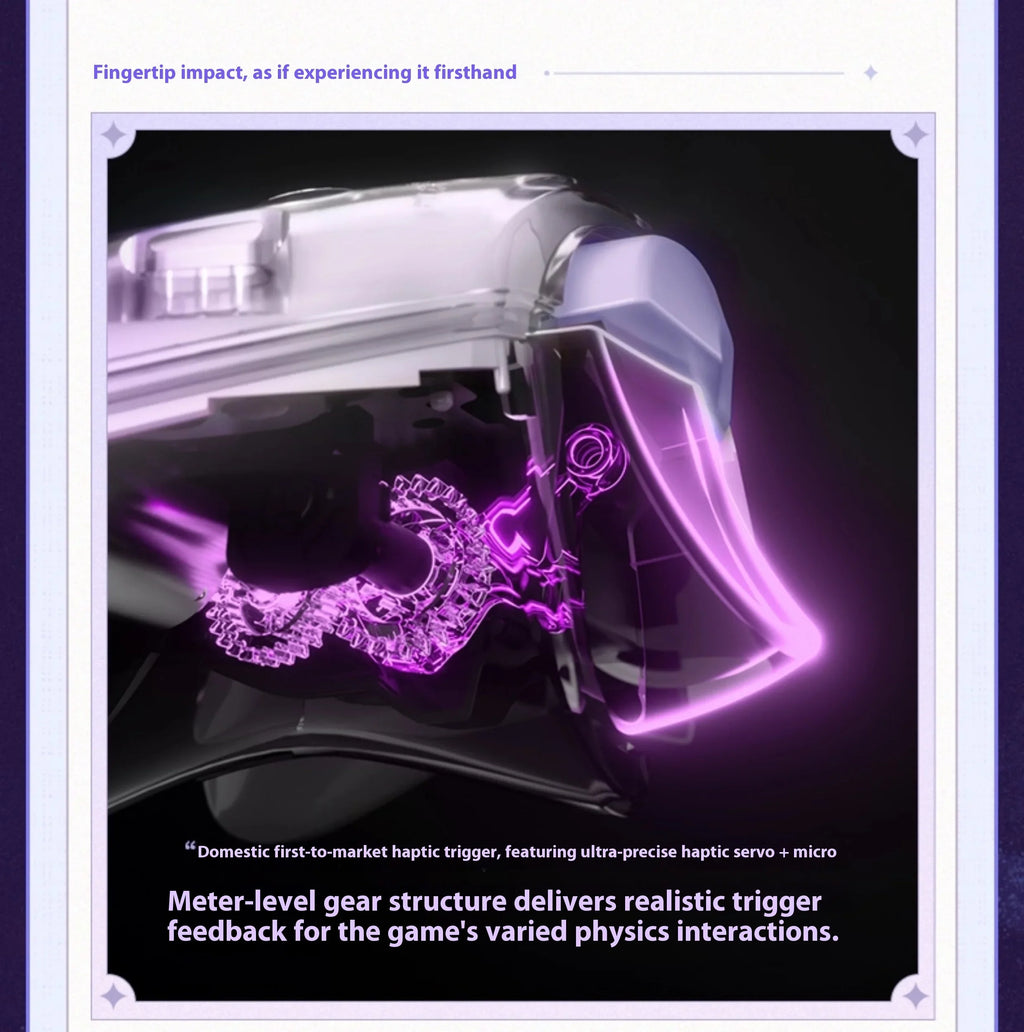 NEW miHoYo INSTOCK Honkai Star Rail Castorice APEX 5 Elite Gamepads Wireless Gamepad Force Feedback Bluetooth Game Controller