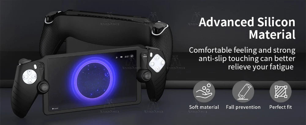 Silicone Case for PS Portal Full Cover Anti-fall Anti-scratch All-Round Protection Non-Slip Grip Durable Soft Shell Skin - Black