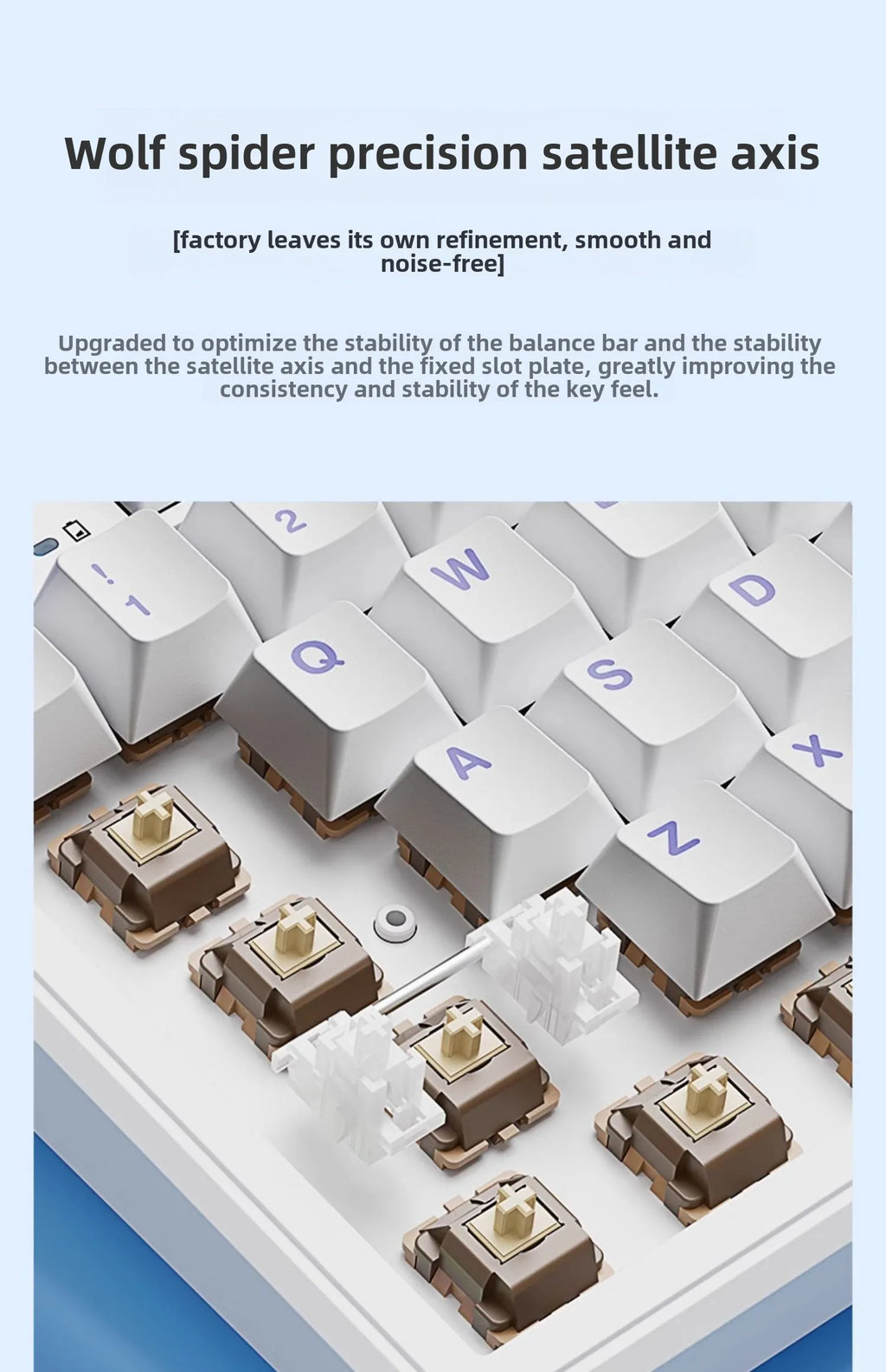 AULA F108/PRO Gaming Keyboard Mechanical RGB Hot Swappable Wireless 2.4G Polling Rate 100% Layout Hifi Switch Custom Accessories