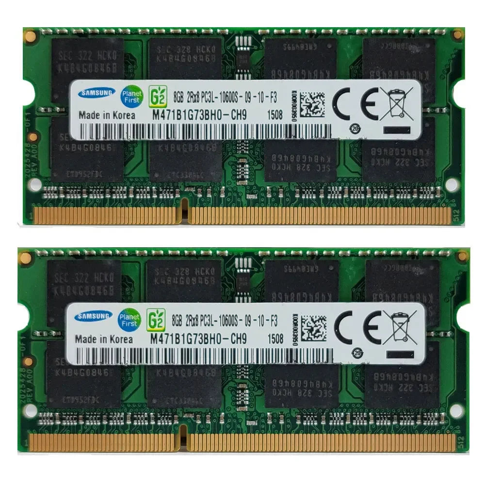 1/2PCS SAMSUNG Notebook Memoria Ram DDR3L DDR3 Laptop RAM 8GB 4GB 2GB 1333Mhz 1600Mhz SO-DIMM PC3-10600 12800 1.3V/1.5V PC3 PC3L