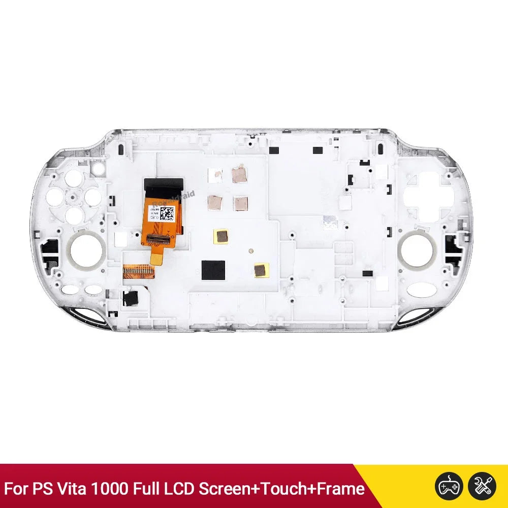 Black White Original Oled LCD Screen Display for PS Vita PSV 1000 1001 1004 Full LCD Screen Display+Touch Digitizer+Frame Set