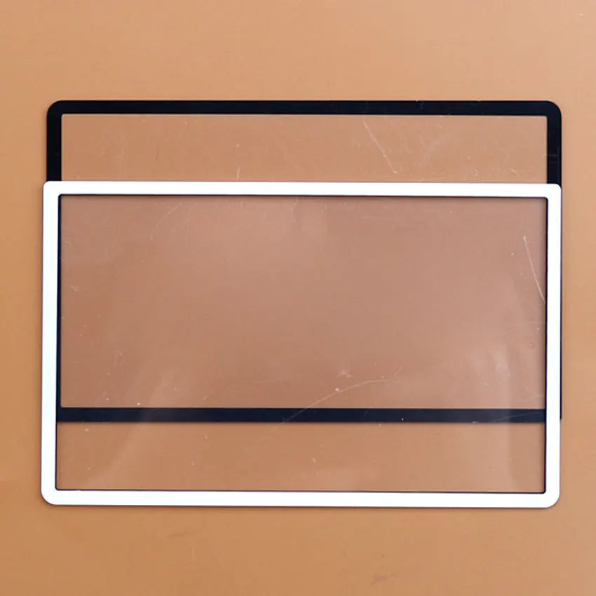 JCD Replacement For 3DSXL / 3DSLL Black White Front Screen Frame Lens Cover For New 3DS XL LL LCD Screen Protector Panel