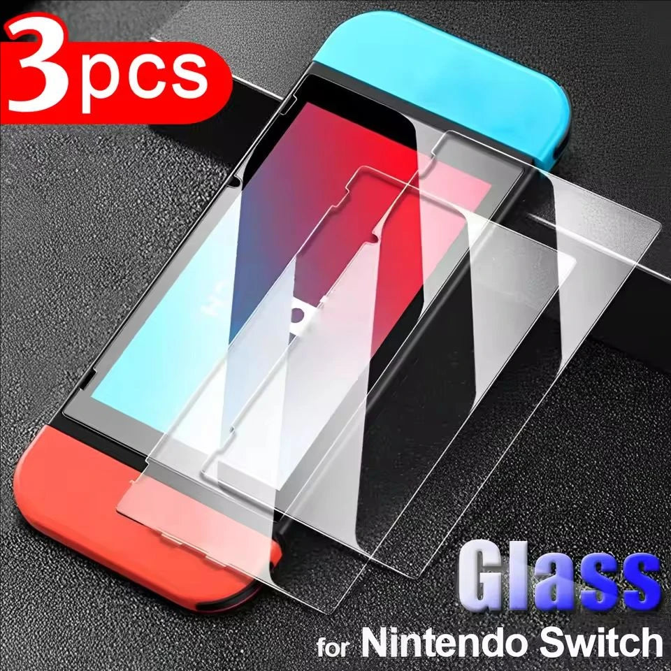 3/2/1Pack Premium Tempered Glass for Nintendo Switch Lite/Switch Oled Screen Protector HD Clear Anti-Scratch Protective Films