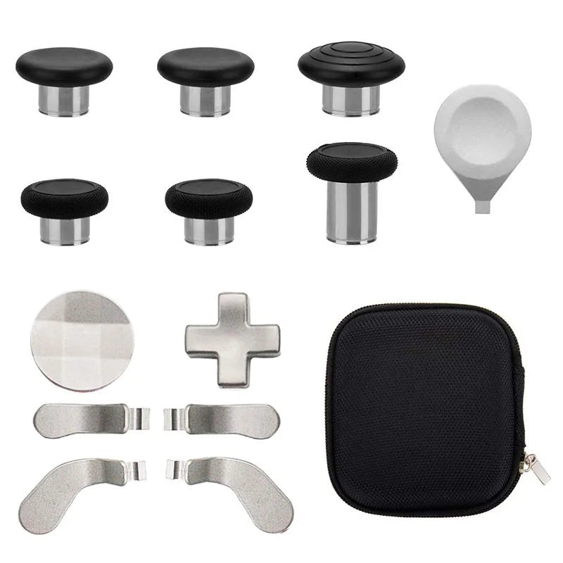 for Xbox One Elite Series 2 Controller Accessories Kit Metal D-Pad Trigger Paddles Repair set Gamepad Thumb Stick Grips