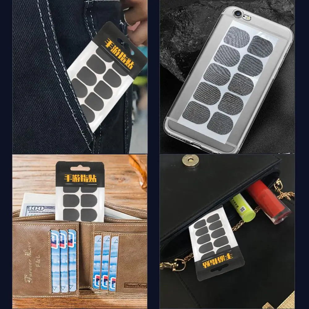 10PCS Anti Sweat Non Slip Finger Sleeve Mobile Game Sticker Smart Touch Screen Gaming Gloves Breathable Finger Cots Accessories