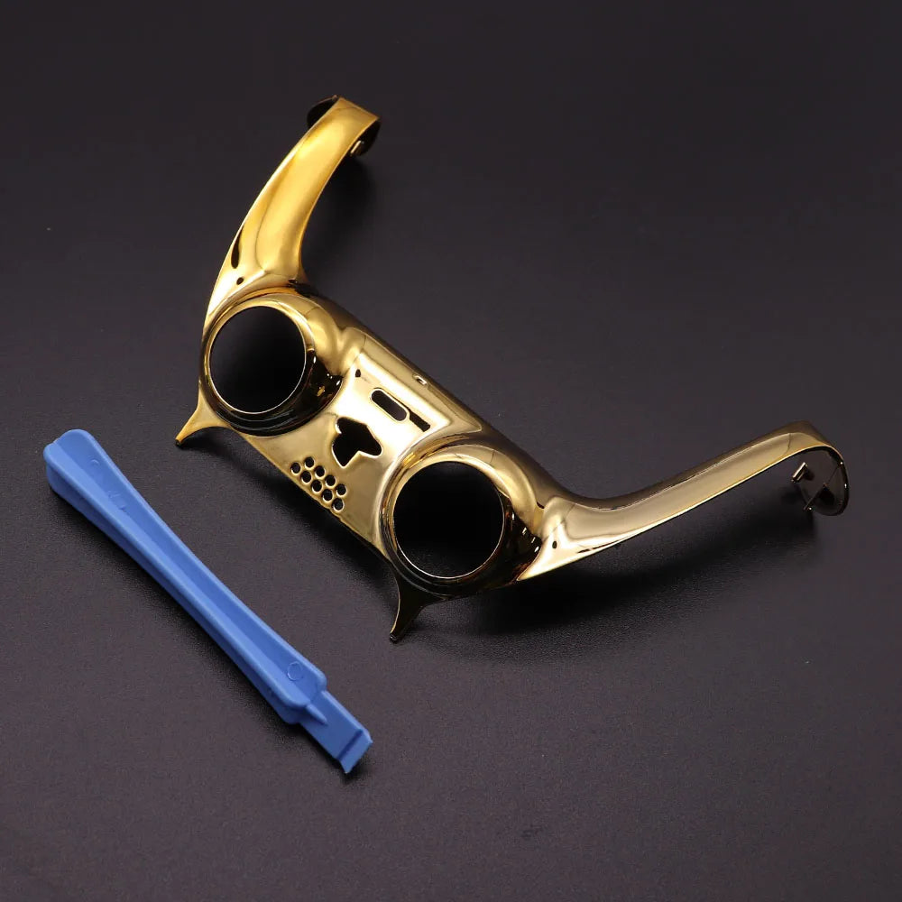 For PS5 V1 V2 V3 Gamepad Handle Shell Cover Camouflage/Clear Matte Controller Joystick Handle Decoration Strip With Pry Bar