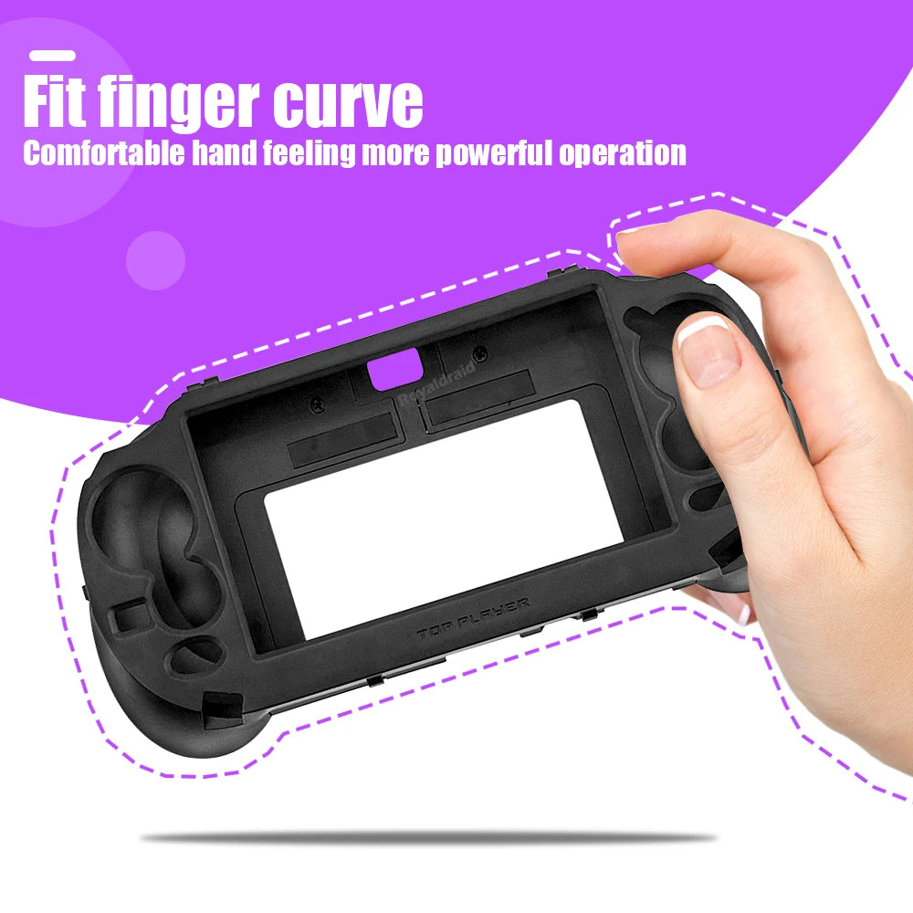 Black Replacement Hand Grip Joypad Stand Case with L2 R2 Trigger Button For PS VITA 1000/PSV1000/PS Vita1000 Game Accessories