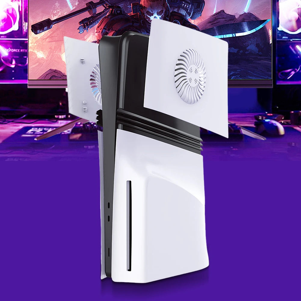 For PS5 Pro/PS5 Slim Console Faceplate with Cooling Vent For Playstation 5 Slim/Pro Replacement Face Plate Protective Shell