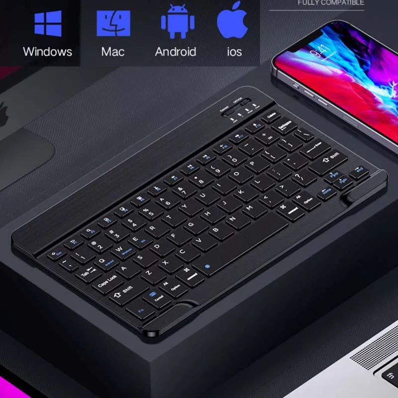 with Bluetooth Keyboard Mouse for Teclast T65 Max T70 T60 Plus T50HD 78Key 10inch Rechargeable Wireless Keyboard Mice Set Combo