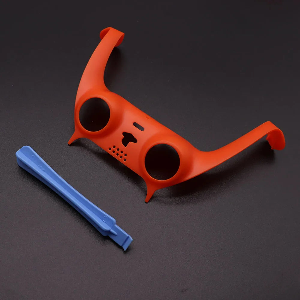 For PS5 V1 V2 V3 Gamepad Handle Shell Cover Camouflage/Clear Matte Controller Joystick Handle Decoration Strip With Pry Bar