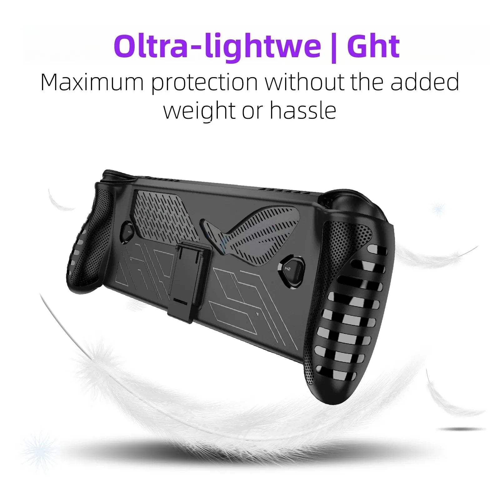 TPU Case for ROG Xbox Ally / Ally X Protective Cover Skin with Kickstand Shockproof Anti-Slip Gaming Console Shell Accessories