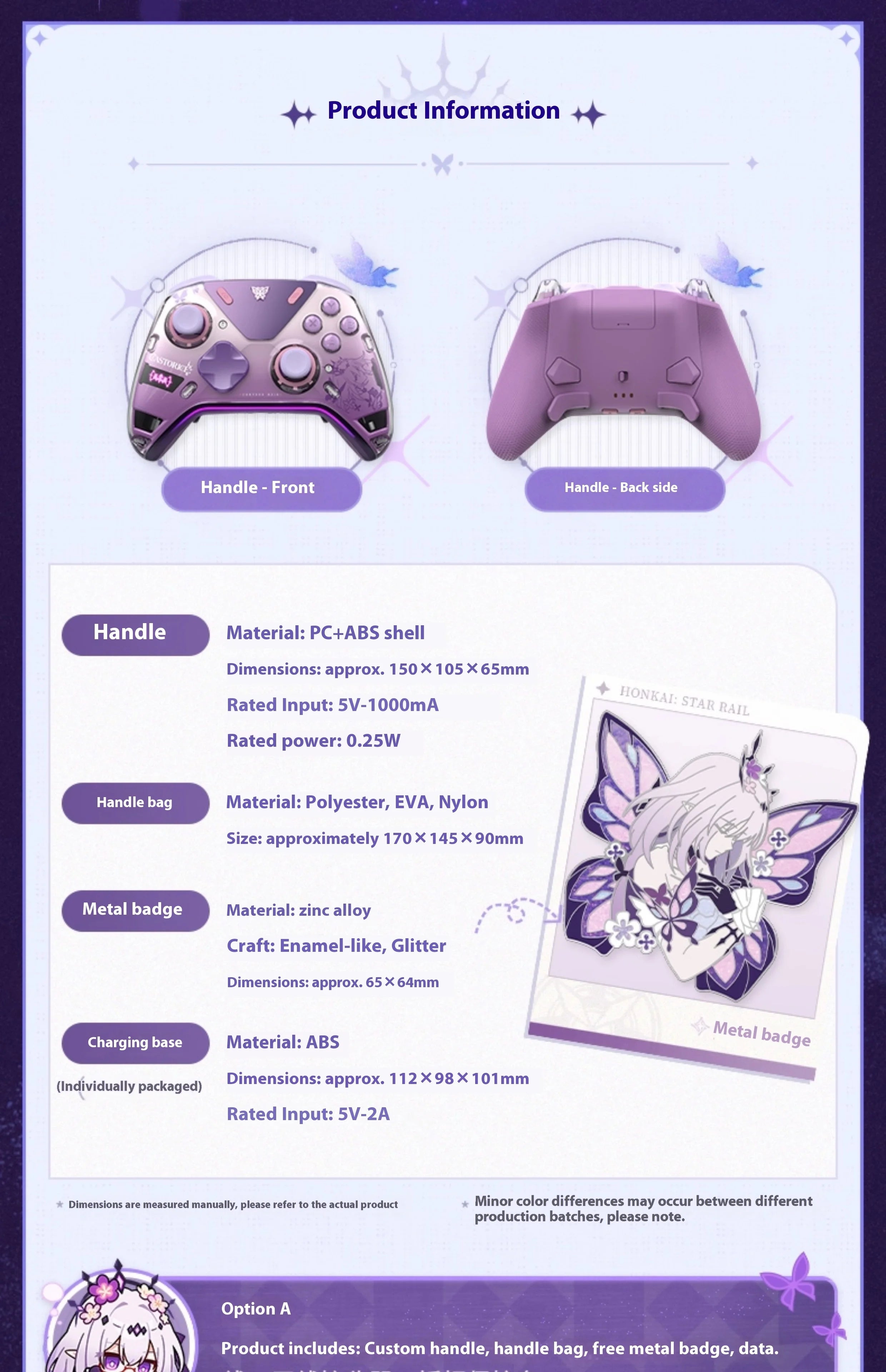 NEW miHoYo INSTOCK Honkai Star Rail Castorice APEX 5 Elite Gamepads Wireless Gamepad Force Feedback Bluetooth Game Controller