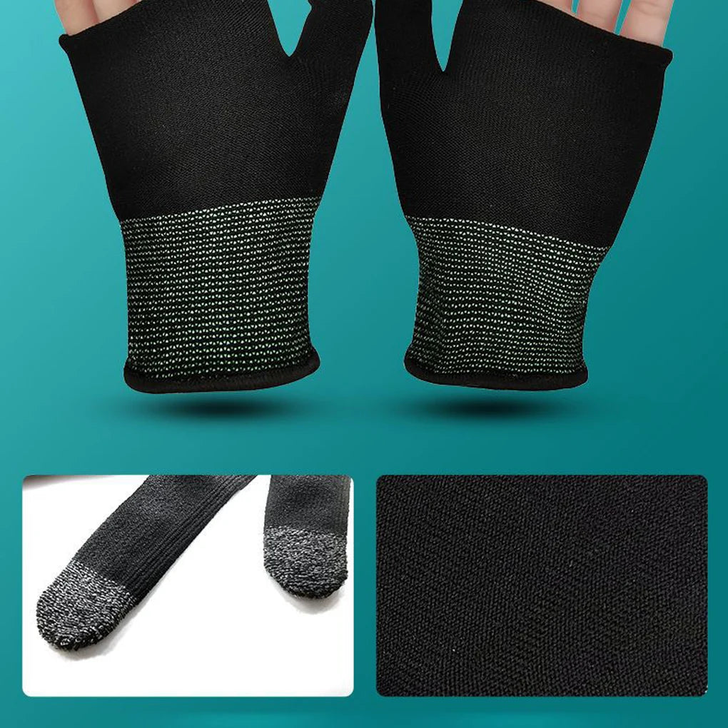 2pcs Finger Thumb Sleeve Gloves For Gamer Non-scratch Portable Mobile Gaming Gloves Gaming Accessories Comfortable Sweat Proof