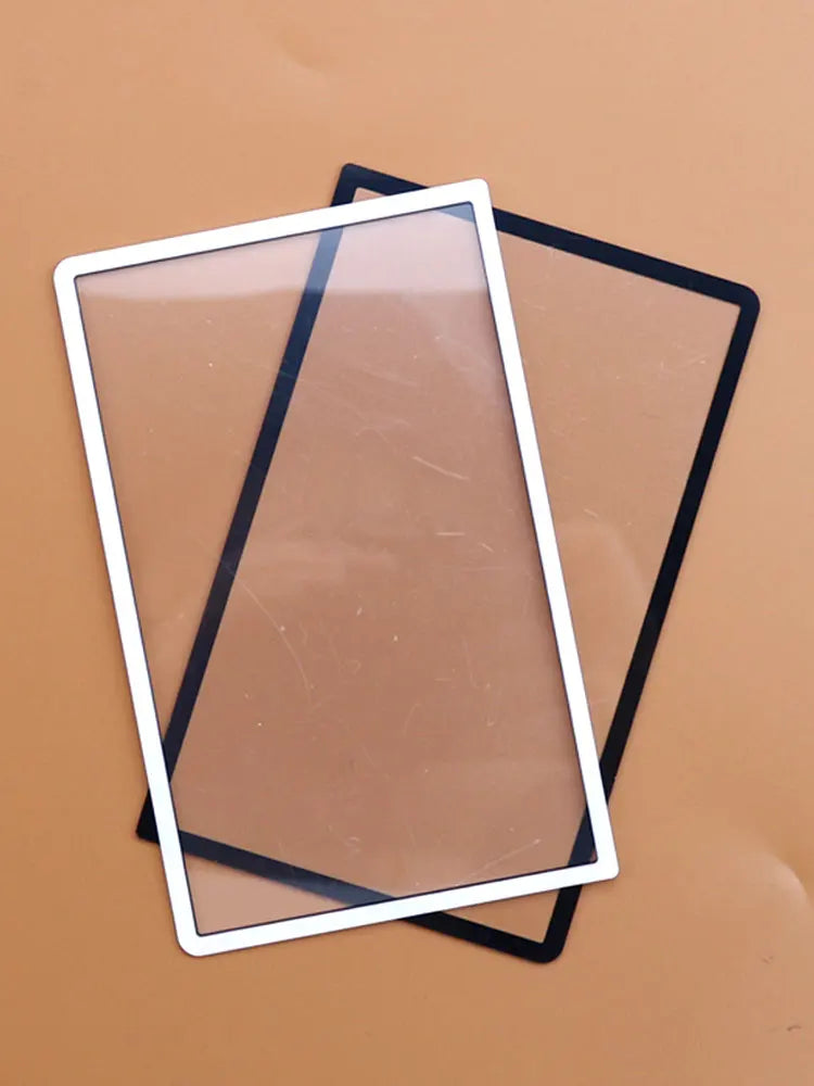 JCD Replacement For 3DSXL / 3DSLL Black White Front Screen Frame Lens Cover For New 3DS XL LL LCD Screen Protector Panel