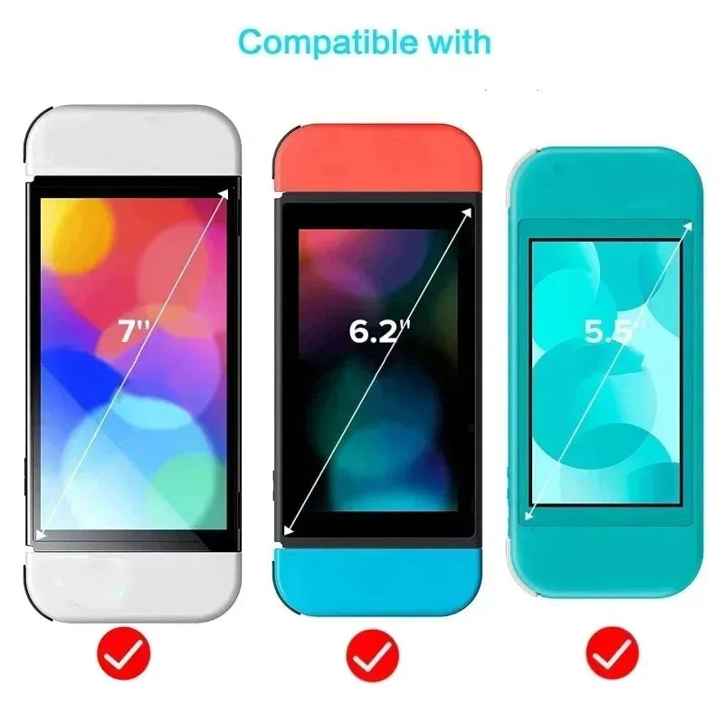 3/2/1Pack Premium Tempered Glass for Nintendo Switch Lite/Switch Oled Screen Protector HD Clear Anti-Scratch Protective Films