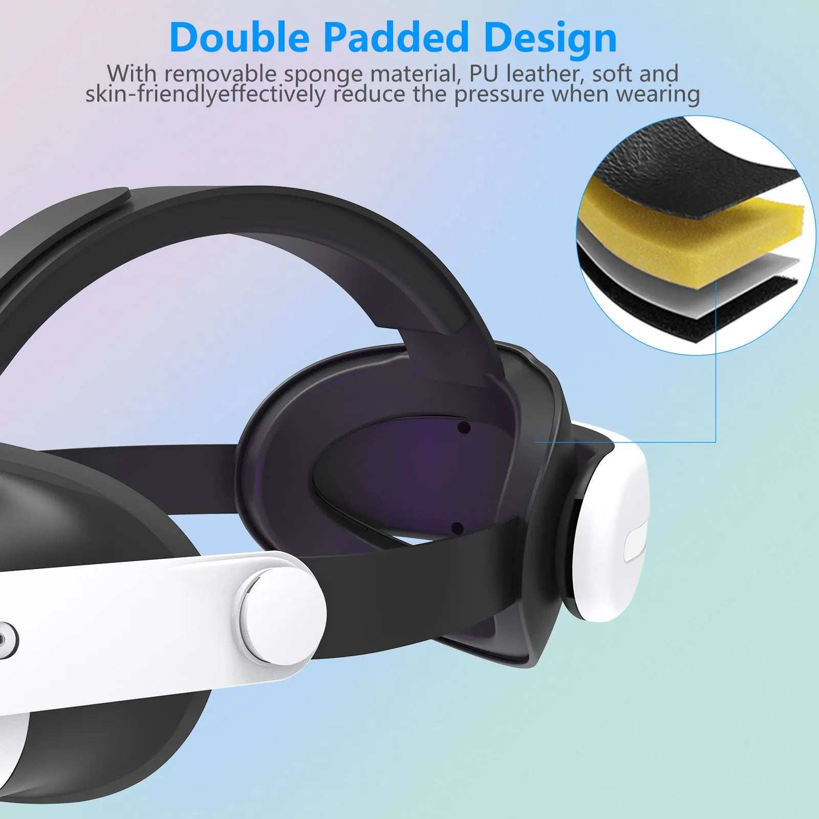 For Oculus Meta Quest 3/3s Head Strap Accessories Enhanced Comfort Support Reduce Strain for Extended Gaming Sessions