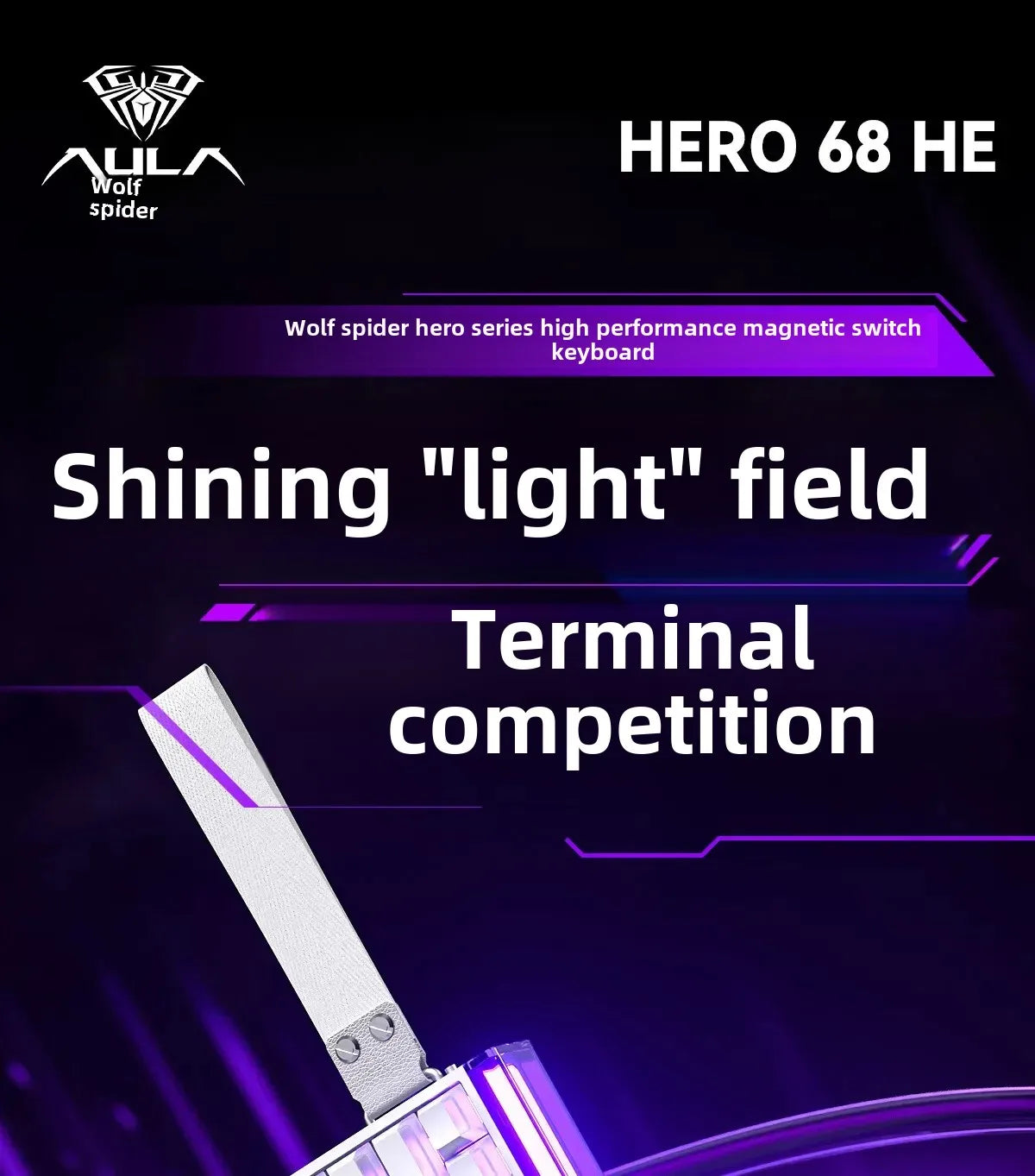New AULA HERO 68HE/ULTRA INSTOCK Magnetic Switch Gaming Keyboard&Mouse E-sport Custom Mechanical Wired Keyboard Accessories