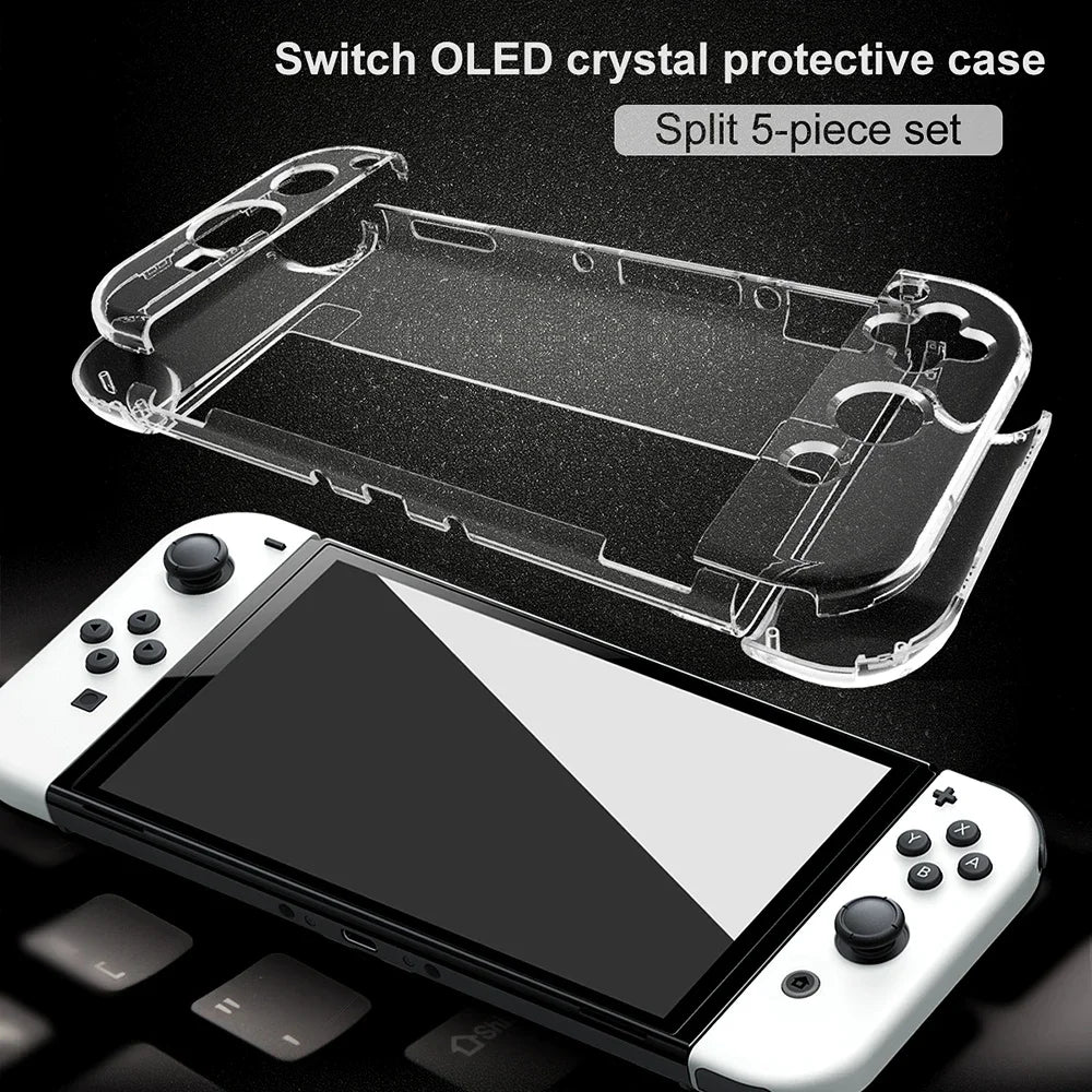 For Nintendo Switch Oled Case storage bag Pack Game Accessories Kit Hard Shell Travel Storage Bag JoyCon Protective Cover Grip