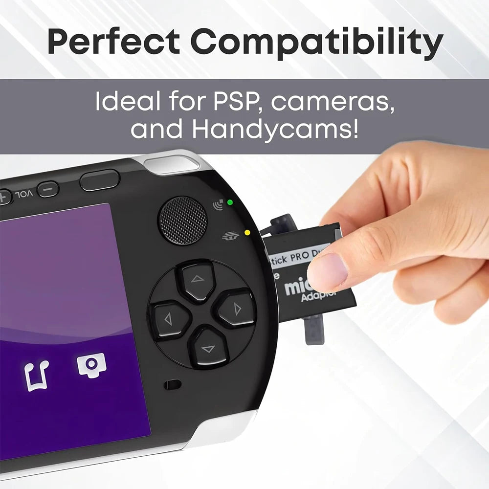 TF to MS SD Card Memory Stick Pro Duo Adapter Reader Converter for PSP1000/PSP2000/PSP3000 Dual Slot Adapter Gaming Accessories