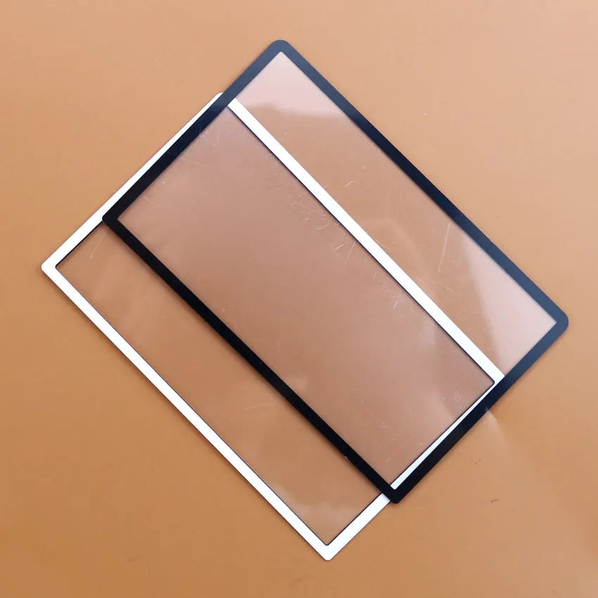 JCD Replacement For 3DSXL / 3DSLL Black White Front Screen Frame Lens Cover For New 3DS XL LL LCD Screen Protector Panel