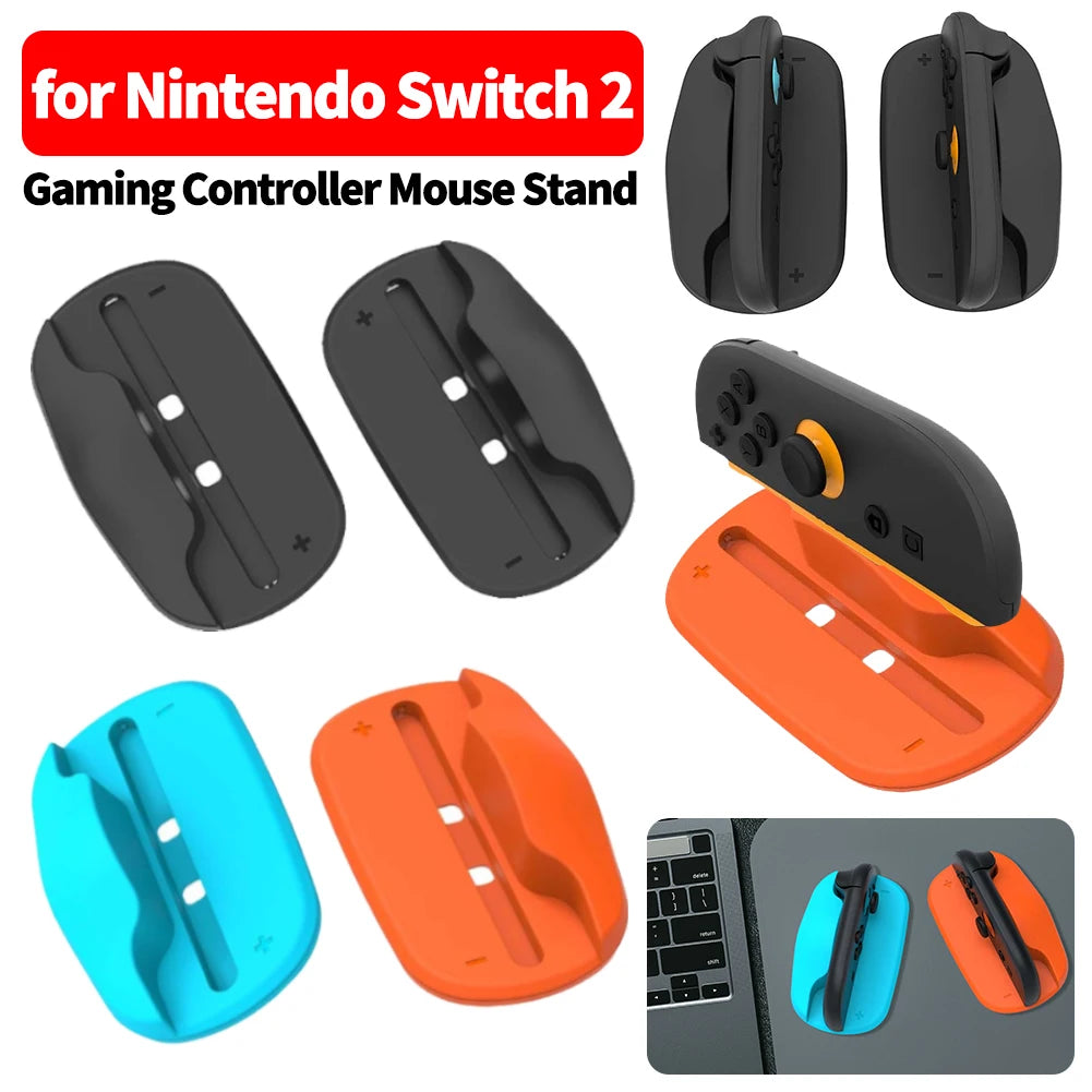2Pcs Mouse Grip For Switch 2 Game Accessories Joy Con Left Right Controller Joycon 2Desktop Ergonomic Mouse Mode Holder