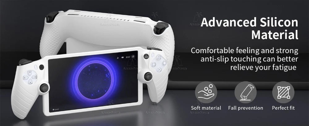 Silicone Case for PS Portal Full Cover Anti-fall Anti-scratch All-Round Protection Non-Slip Grip Durable Soft Shell Skin - Black