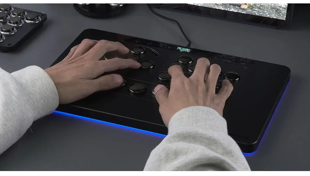 Haute42-COSMOX X Series Leverless Controller Replaceable Module Joystick Keyboard Arcade For PC/ Ps4 / Ps5 Switch Steam Hitbox