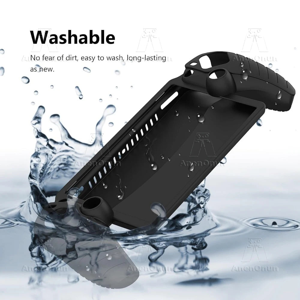 Silicone Case for PS Portal Full Cover Anti-fall Anti-scratch All-Round Protection Non-Slip Grip Durable Soft Shell Skin - Black