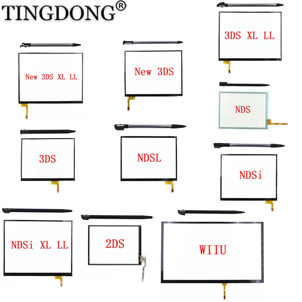 Touch Screen Panel Display Digitizer Glass For NDS Lite NDSL NDSi LL XL 2DS 3DS 3DSXL LL New 3DS XL LL PAD Console