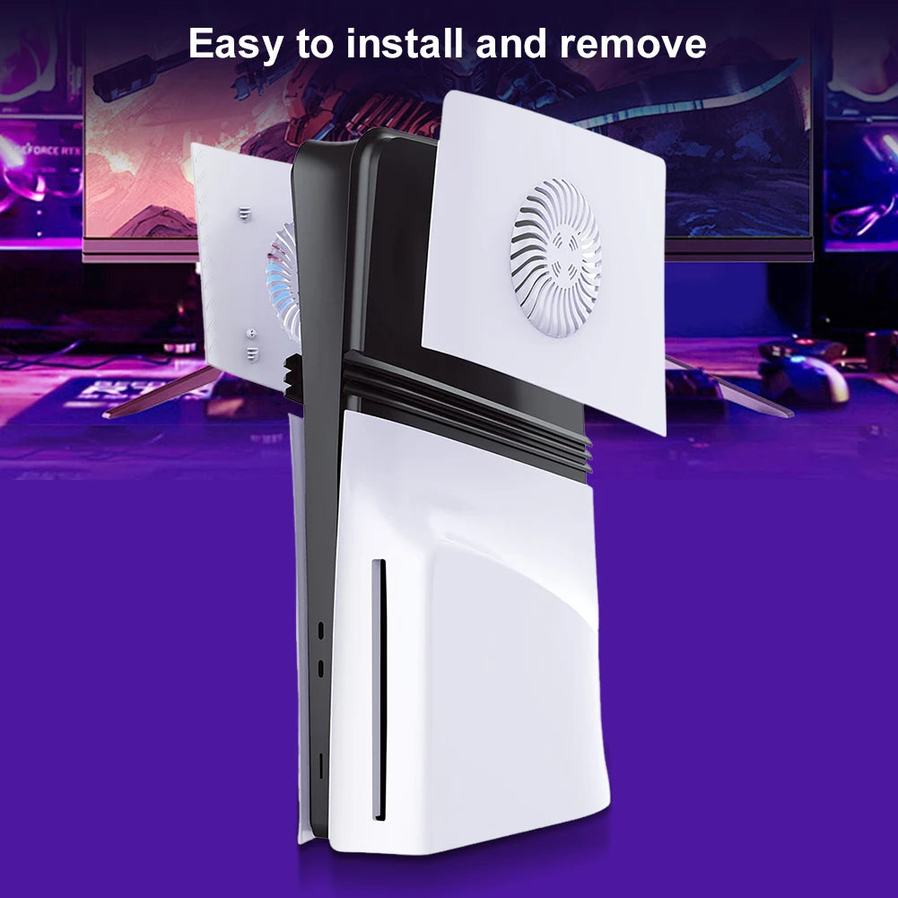 For PS5 Pro/PS5 Slim Console Faceplate with Cooling Vent For Playstation 5 Slim/Pro Replacement Face Plate Protective Shell