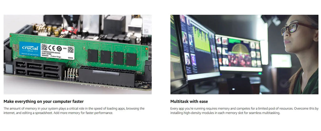 Crucial Memoria RAM DDR3 DDR3L 4GB 8GB 1600MHz 1333 1866MHz DIMM Memory 1.35V 1.5V 240Pin PC3-10600 PC3L-12800 14900 For Desktop