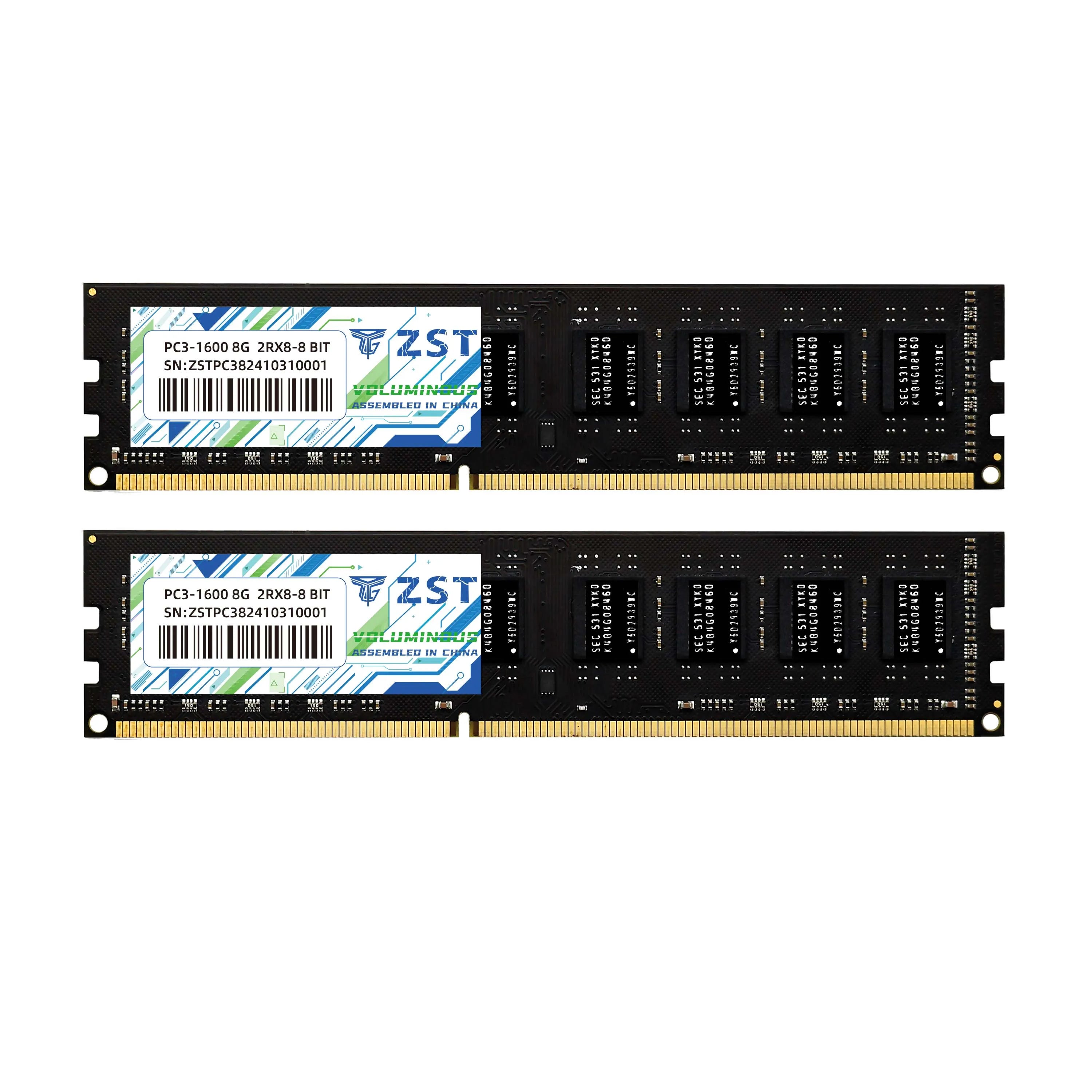 Desktop Computer Memory Module DDR3 PC RAM 4GB 8GB 1600/1333/1066/1600MHz Playing Game Loading Smoothly Fast Speed