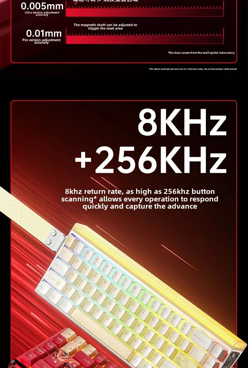 New AULA HERO 68HE/ULTRA INSTOCK Magnetic Switch Gaming Keyboard&Mouse E-sport Custom Mechanical Wired Keyboard Accessories