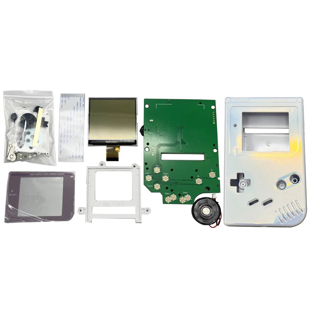 Original Size Grayscale IPS LCD Screen Kits for Nintend GameBoy GB DMG Dot-by-dot Display Highlight Brightness LCD Screen Kits