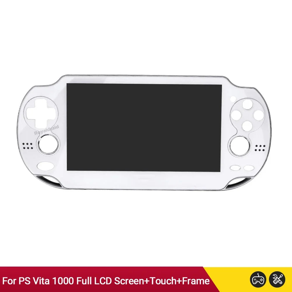 Black White Original Oled LCD Screen Display for PS Vita PSV 1000 1001 1004 Full LCD Screen Display+Touch Digitizer+Frame Set
