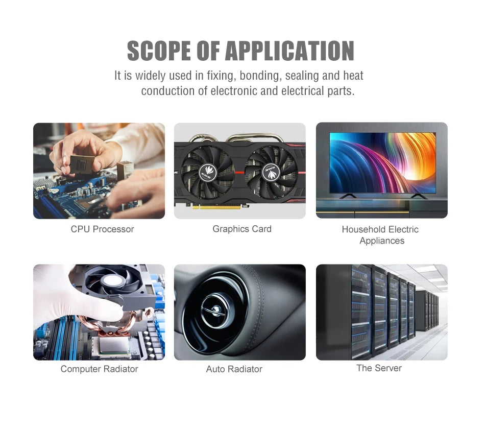 12.8W/mk Maxtor CTG8 AMD Intel Processor CPU GPU Cooler Cooling Fan Thermal Grease Thermal Paste Cpu Heatsink Plaster