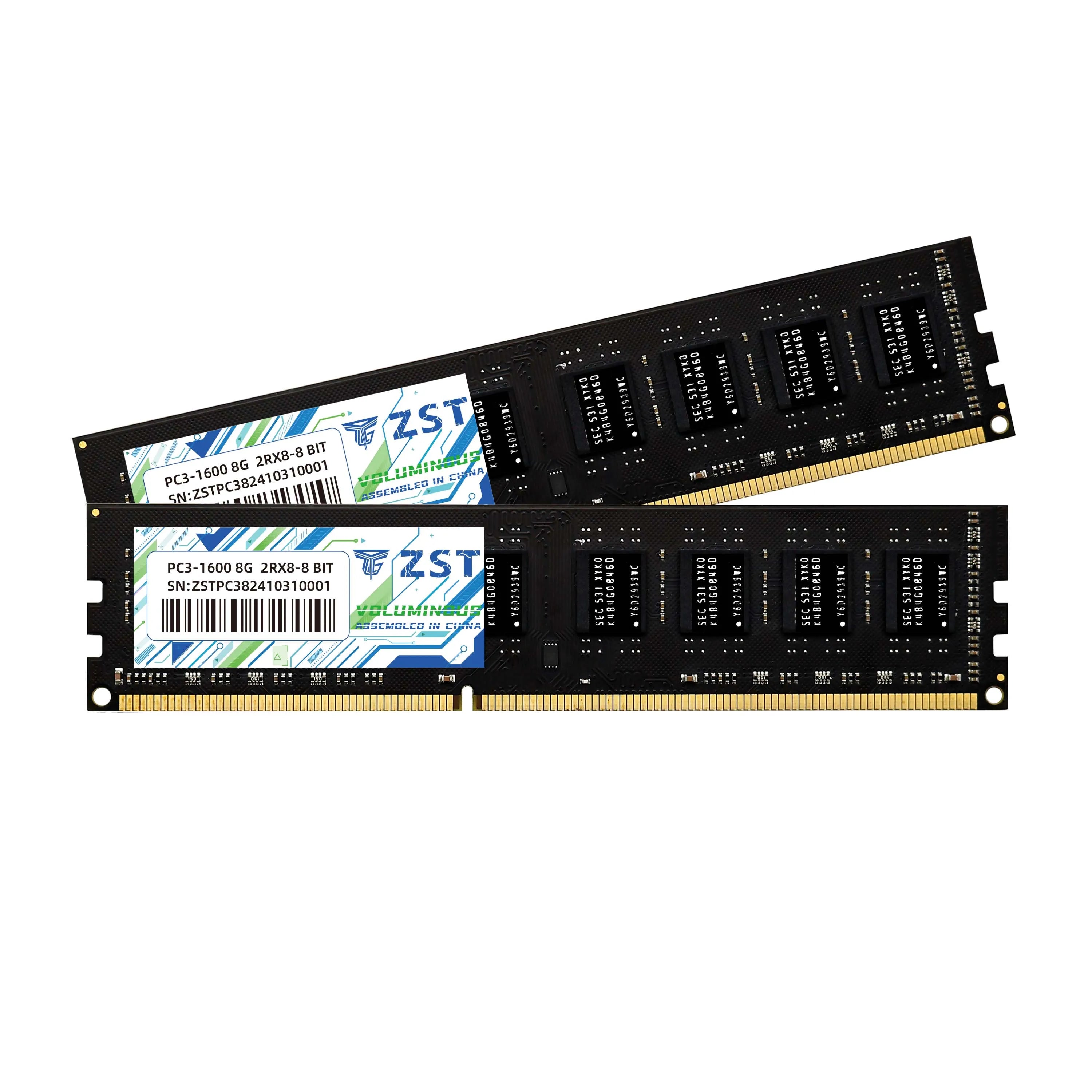 Desktop Computer Memory Module DDR3 PC RAM 4GB 8GB 1600/1333/1066/1600MHz Playing Game Loading Smoothly Fast Speed
